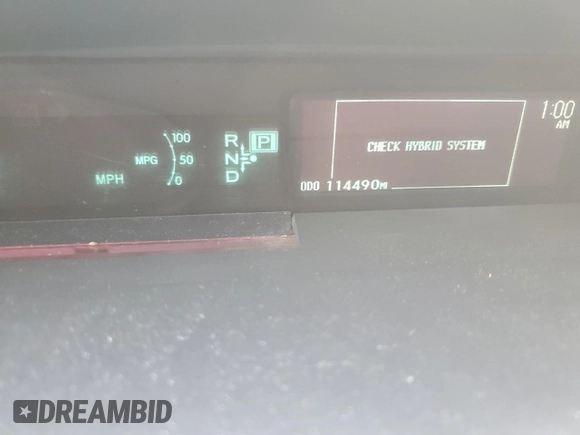 2011 Toyota Prius I with VIN JTDKN3DU6B0246689, listed as a Copart auction lot 55882575 with 114,490 mi miles and Clean Title. Bid and sale history available at DreamBid. Image 9.