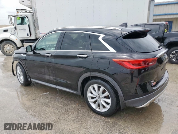 2019 Infiniti QX50 Essential with VIN 3PCAJ5M39KF115669, listed as a Copart auction lot 65276265 with 65,261 mi miles and Salvage title. Bid and sale history available at DreamBid. Image 2.