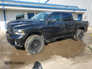 2017 Ram 1500 Sport with VIN 1C6RR7MT9HS535104, listed as a Copart auction lot 53985785 with 156,308 mi miles and Salvage title. Bid and sale history available at DreamBid. Image 1.