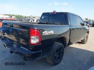 2021 Ram 1500 Big Horn with VIN 1C6SRFFT1MN520081, listed as a IAAI auction lot 42187257 with 186,011 mi miles and . Bid and sale history available at DreamBid. Image 4.