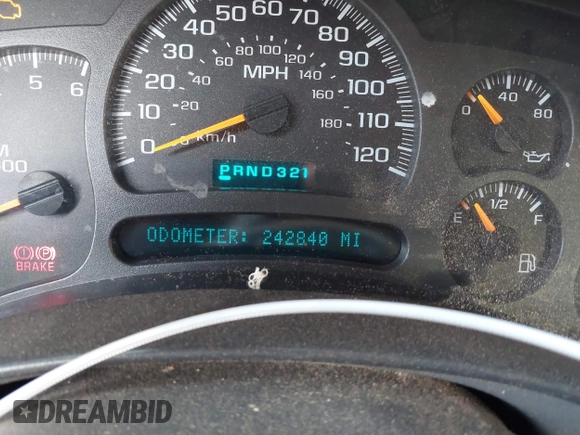 2004 Chevrolet Tahoe LS with VIN 1GNEK13T64R265302, listed as a IAAI auction lot 41445237 with 242,840 mi miles. Bid and sale history available at carsss.com. Image 7.