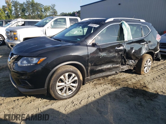 2016 Nissan Rogue SV with VIN KNMAT2MV5GP693601, listed as a Copart auction lot 68854134 with 161,384 mi miles and Salvage Title. Bid and sale history available at DreamBid. Image 1.