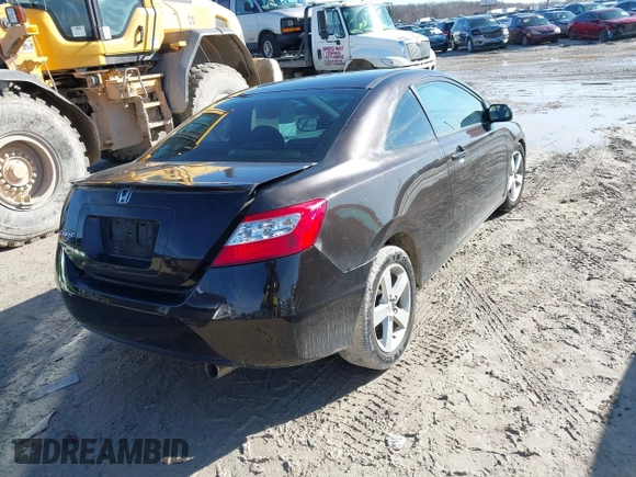 2007 Honda Civic Cpe EX with VIN 2HGFG11857H585620, listed as a IAAI auction lot 41699590 with 174,140 mi miles. Bid and sale history available at carsss.com. Image 4.