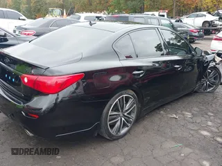 2015 Infiniti Q50 Premium with VIN JN1BV7AR1FM411864, listed as a IAAI auction lot 40800193 with 104,154 mi miles. Bid and sale history available at carsss.com. Image 4.