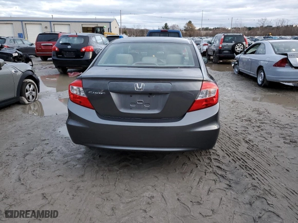 2012 Honda Civic Sdn LX with VIN 2HGFB2F59CH610631, listed as a Copart auction lot 85114294 with 133,281 mi miles and Clean Title. Bid and sale history available at carsss.com. Image 6.