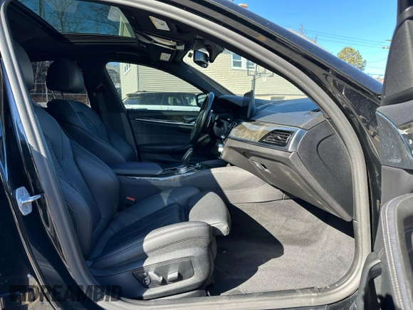 2021 BMW 5 Series 530e with VIN WBA13AG00MCG70580, listed as a Copart auction lot 48735115 with 74,628 mi miles and Clean Title. Bid and sale history available at carsss.com. Image 6.