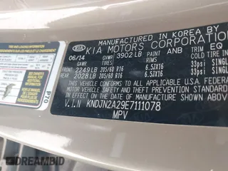 2014 Kia Soul with VIN KNDJN2A29E7111078, listed as a IAAI auction lot 42066949 with 153,923 mi miles. Bid and sale history available at carsss.com. Image 9.