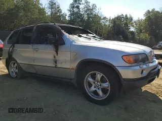 2001 BMW X5 4.4i with VIN WBAFB33581LH13564, listed as a Copart auction lot 74357004 with 0 mi miles and Salvage Title. Bid and sale history available at carsss.com. Image 4.