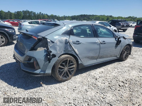 2021 Honda Civic Sport with VIN SHHFK7H49MU209490, listed as a Copart auction lot 53316845 with 65,774 mi miles and Non Repairable. Bid and sale history available at DreamBid. Image 3.