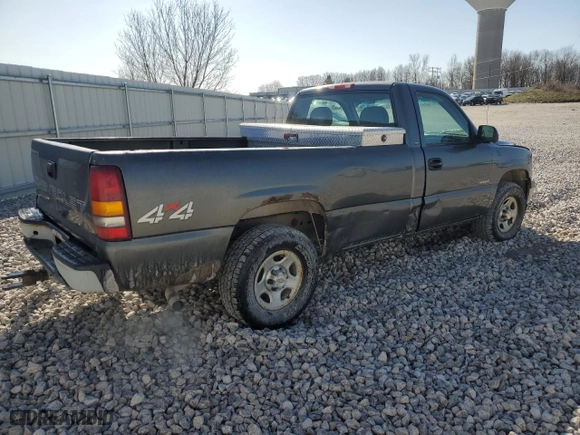 2001 Chevrolet Silverado 1500 with VIN 1GCEK14T31E122933, listed as a Copart auction lot 51150165 with 0 mi miles and Clean Title. Bid and sale history available at carsss.com. Image 3.