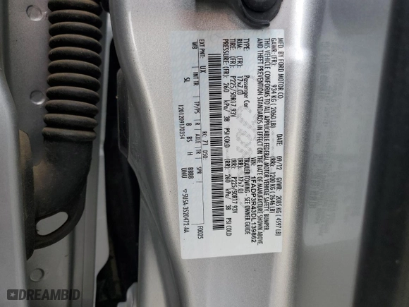 2013 Ford Focus Electric with VIN 1FADP3R43DL139862, listed as a Copart auction lot 45901885 with 62,040 mi miles and Salvage Title. Bid and sale history available at carsss.com. Image 12.