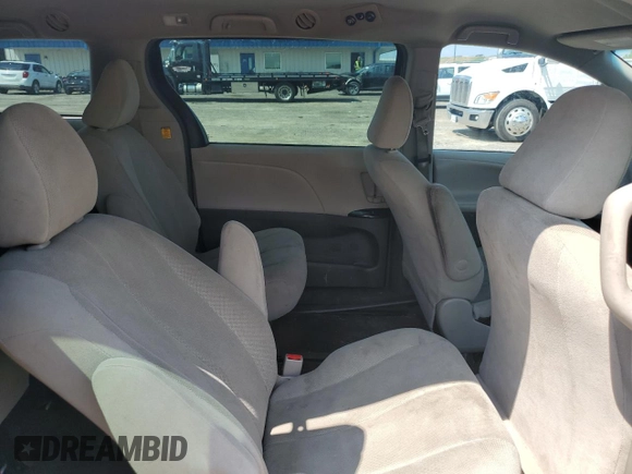 2013 Toyota Sienna L with VIN 5TDZK3DC3DS296433, listed as a Copart auction lot 62551444 with 0 mi miles and Non Repairable. Bid and sale history available at carsss.com. Image 11.