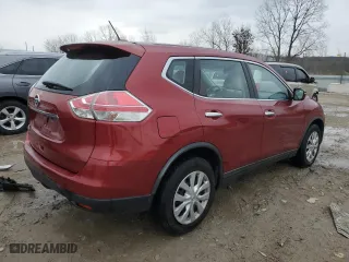 2015 Nissan Rogue S with VIN KNMAT2MTXFP530651, listed as a Copart auction lot 83643674 with 161,201 mi miles and Salvage Title. Bid and sale history available at carsss.com. Image 3.