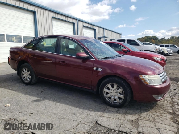 2008 Ford Taurus SEL with VIN 1FAHP24W68G143844, listed as a Copart auction lot 41417485 with 195,172 mi miles and Salvage title. Bid and sale history available at DreamBid. Image 4.