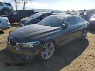 2019 BMW 4 Series 430i with VIN WBA4J1C54KBM17105, listed as a Copart auction lot 43629275 with 80,907 mi miles and Salvage Title. Bid and sale history available at carsss.com. Image 1.