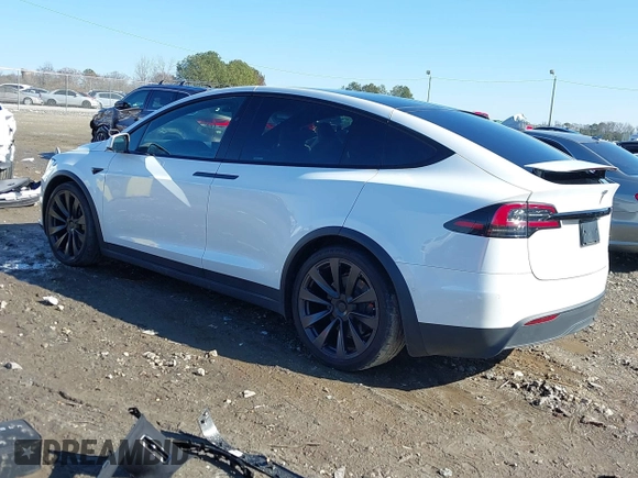 2022 Tesla Model X Plaid z VIN 7SAXCBE64NF352928, wystawiony jako IAAI lot #41406070 z przebiegiem 38 175 mil mil oraz . Historia ofert i sprzedaży dostępna na DreamBid. Obrazek 3.