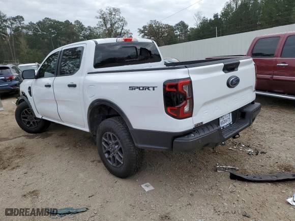 2024 Ford Ranger XLT with VIN 1FTER4GH9RLE42284, listed as a Copart auction lot 82407954 with 2,525 mi miles and Salvage Title. Bid and sale history available at carsss.com. Image 2.