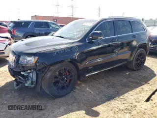 2012 Jeep Grand Cherokee SRT8 with VIN 1C4RJFDJ2CC352056, listed as a Copart auction lot 48810994 with 114,807 mi miles and Salvage Title. Bid and sale history available at carsss.com. Image 1.