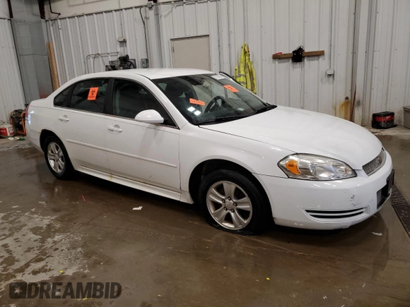 2012 Chevrolet Impala LS Fleet with VIN 2G1WF5E33C1277011, listed as a Copart auction lot 51274655 with Not Provided miles and Non Repairable. Bid and sale history available at DreamBid. Image 4.