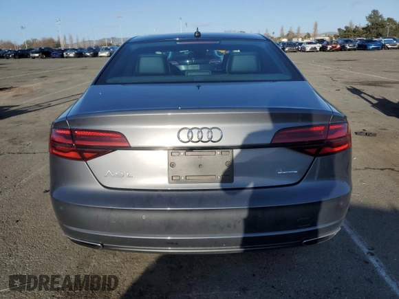2017 Audi A8 with VIN WAU44AFD9HN011290, listed as a Copart auction lot 45594565 with 59,720 mi miles and Salvage Title. Bid and sale history available at DreamBid. Image 6.