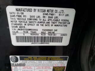 2008 Infiniti M45 with VIN JNKBY01E48M500662, listed as a Copart auction lot 79723514 with 117,040 mi miles and Salvage Title. Bid and sale history available at carsss.com. Image 15.