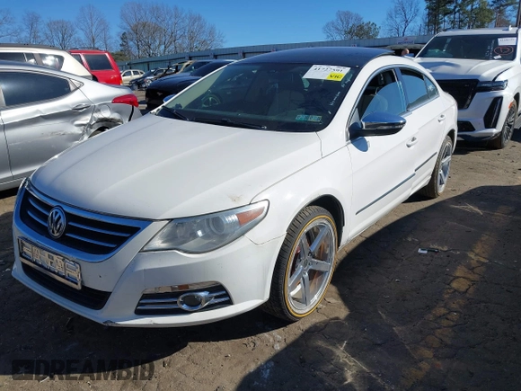 2011 Volkswagen CC Lux Plus with VIN WVWHN7AN8BE705786, listed as a IAAI auction lot 41727591 with Not Provided miles. Bid and sale history available at carsss.com. Image 2.