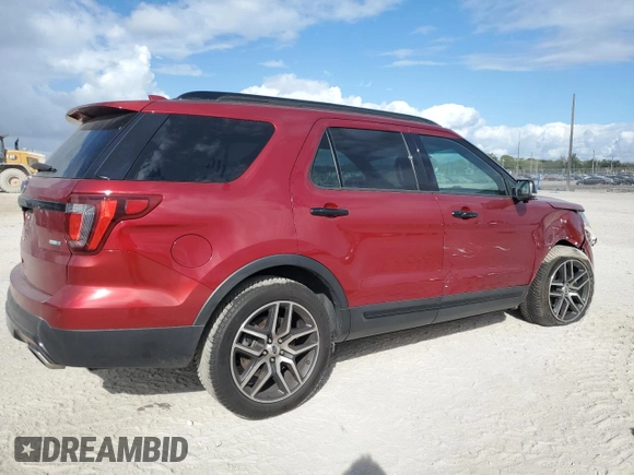 2017 Ford Explorer Sport z VIN 1FM5K8GT3HGA20532, wystawiony jako Copart lot #43986095 z przebiegiem 74 972 mil mil oraz Szkoda całkowita • Salvage title. Historia ofert i sprzedaży dostępna na DreamBid. Obrazek 3.