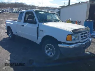 2001 Ford Ranger XL with VIN 1FTYR14V91TA75705, listed as a IAAI auction lot 41639003 with 161,001 mi miles. Bid and sale history available at carsss.com. Image 1.