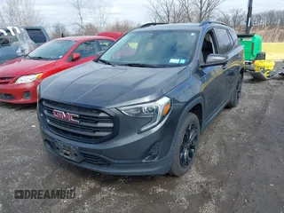 2019 GMC Terrain SLT with VIN 3GKALVEV3KL362850, listed as a IAAI auction lot 41711712 with 114,573 mi miles. Bid and sale history available at carsss.com. Image 2.
