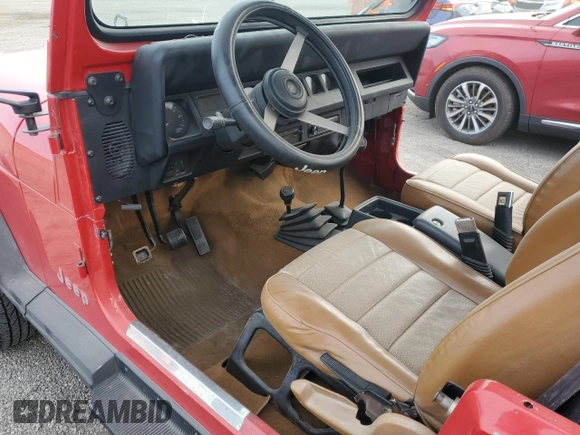 1992 Jeep Wrangler with VIN 2J4FY29S8NJ534808, listed as a Copart auction lot 76572844 with 0 mi miles and Non Repairable. Bid and sale history available at carsss.com. Image 8.