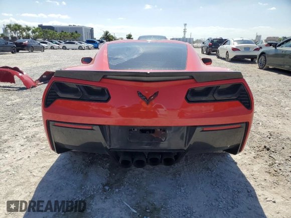 2019 Chevrolet Corvette 1LT with VIN 1G1YB2D72K5121028, listed as a Copart auction lot 57628095 with 70,565 mi miles and Non repairable. Bid and sale history available at DreamBid. Image 6.