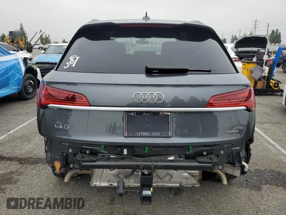 2023 Audi Q5 S line Premium Plus с VIN WA1EAAFYXP2146467, выставлен на аукционе Copart как лот 54242045 с пробегом Не указан миль и Списание • Salvage title. История ставок и продаж доступна на DreamBid. Изображение 6.