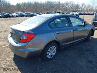 2012 Honda Civic Sdn LX with VIN 19XFB2F52CE329264, listed as a IAAI auction lot 41654894 with 110,836 mi miles. Bid and sale history available at carsss.com. Image 4.