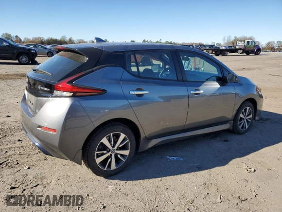 2020 Nissan LEAF with VIN 1N4BZ1BPXLC311054, listed as a Copart auction lot 80226864 with 46,874 mi miles and Salvage title. Bid and sale history available at DreamBid. Image 3.