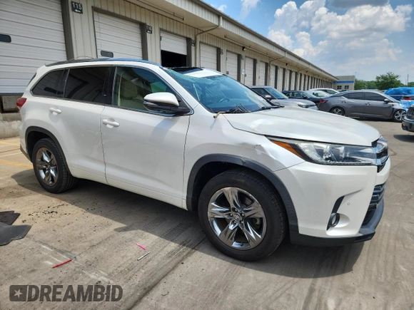 2017 Toyota Highlander Limited with VIN 5TDYZRFH1HS227670, listed as a Copart auction lot 62749185 with 90,602 mi miles and Salvage title. Bid and sale history available at DreamBid. Image 4.
