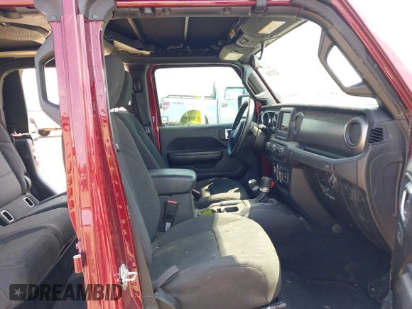 2021 Jeep Gladiator Sport S with VIN 1C6HJTAG8ML542343, listed as a IAAI auction lot 42317089 with 56,354 mi miles and . Bid and sale history available at DreamBid. Image 5.