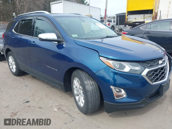 2019 Chevrolet Equinox LT with VIN 2GNAXUEV8K6279534, listed as a IAAI auction lot 41914423 with 52,631 mi miles and . Bid and sale history available at DreamBid. Image 1.