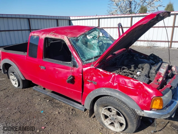 2003 Ford Ranger XL Fleet with VIN 1FTZR45E33PA22384, listed as a IAAI auction lot 42047433 with 195,822 mi miles. Bid and sale history available at carsss.com. Image 6.