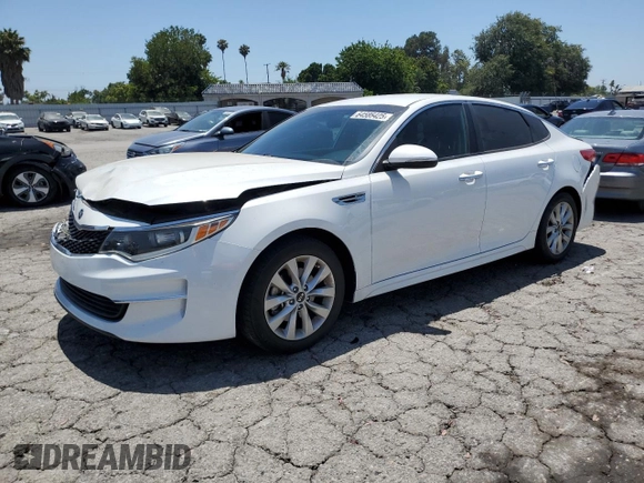 2018 Kia Optima LX with VIN 5XXGT4L32JG261357, listed as a Copart auction lot 64586425 with 18,502 mi miles and Salvage title. Bid and sale history available at DreamBid. Image 1.