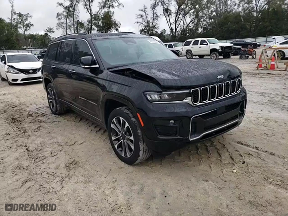 2022 Jeep Grand Cherokee L Overland with VIN 1C4RJJDG5N8504022, listed as a Copart auction lot 46626695 with 45,799 mi miles and Salvage Title. Bid and sale history available at carsss.com. Image 12.