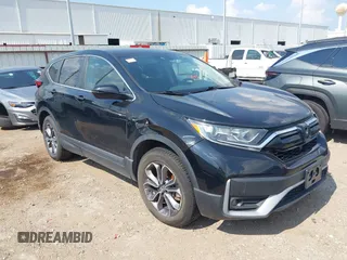 2022 Honda CR-V EX with VIN 2HKRW2H52NH637998, listed as a IAAI auction lot 38094860 with 48,753 mi miles. Bid and sale history available at carsss.com. Image 1.