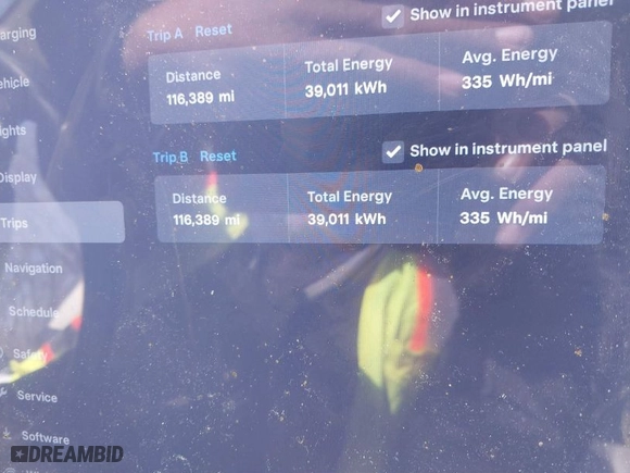 2014 Tesla Model S 60 kWh Battery with VIN 5YJSA1H14EFP41236, listed as a IAAI auction lot 41819663 with NaN miles. Bid and sale history available at carsss.com. Image 15.