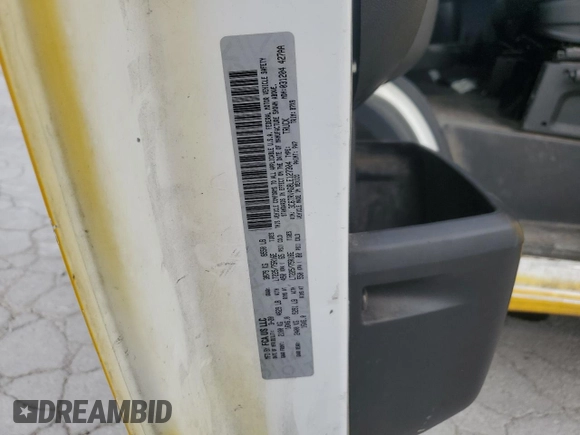 2020 Ram ProMaster Cargo with VIN 3C6TRVAG8LE127304, listed as a Copart auction lot 53615005 with 201,832 mi miles and Clean Title. Bid and sale history available at carsss.com. Image 13.
