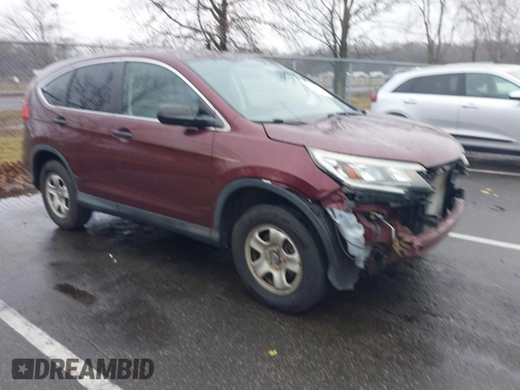 2015 Honda CR-V LX with VIN 2HKRM4H37FH695347, listed as a IAAI auction lot 41124018 with 117,400 mi miles and . Bid and sale history available at DreamBid. Image 1.