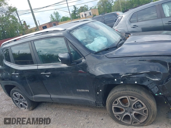 2018 Jeep Renegade Limited with VIN ZACCJBDBXJPH00377, listed as a IAAI auction lot 42391226 with 84,523 mi miles and . Bid and sale history available at DreamBid. Image 13.