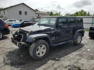 2018 Jeep Wrangler Unlimited Sport with VIN 1C4BJWDG4JL820551, listed as a Copart auction lot 61046145 with 92,109 mi miles and Salvage title. Bid and sale history available at DreamBid. Image 1.