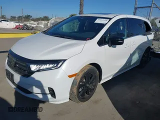 2024 Honda Odyssey Sport with VIN 5FNRL6H70RB061575, listed as a IAAI auction lot 41684598 with 8,187 mi miles and . Bid and sale history available at DreamBid. Image 2.