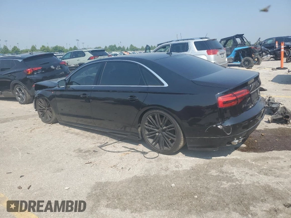 2017 Audi A8 with VIN WAU44AFD3HN015464, listed as a Copart auction lot 60557455 with 125,067 mi miles and Clean title. Bid and sale history available at DreamBid. Image 2.