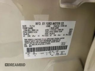 2015 Lincoln MKX z VIN 2LMDJ6JK2FBL31994, wystawiony jako Copart lot #88520725 z przebiegiem 88 022 mil mil oraz Szkoda całkowita • Salvage title. Historia ofert i sprzedaży dostępna na DreamBid. Obrazek 13.