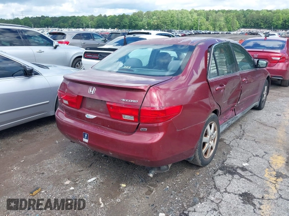 2005 Honda Accord LX with VIN 1HGCM663X5A028932, listed as a IAAI auction lot 42247000 with 214,846 mi miles and . Bid and sale history available at DreamBid. Image 4.